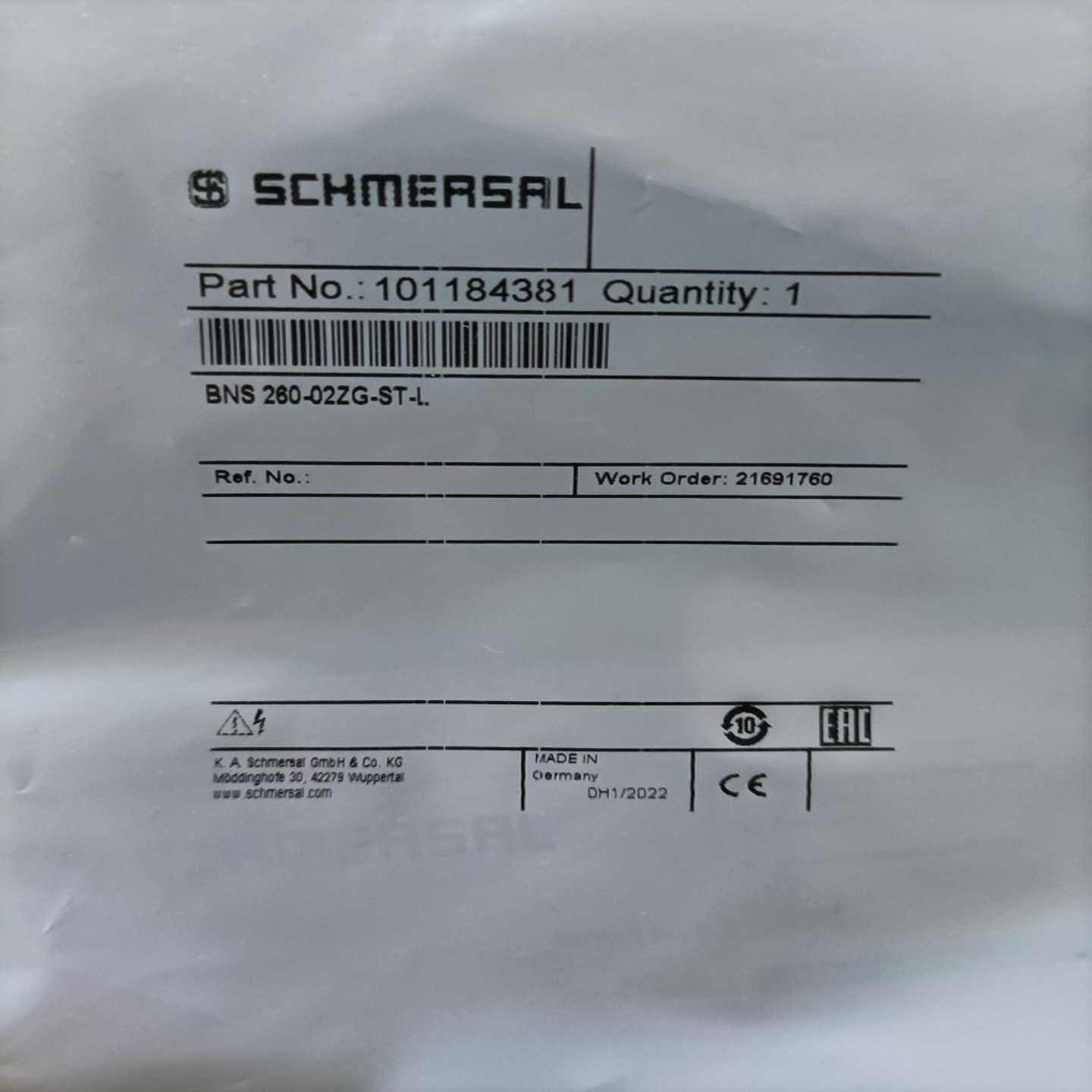 BNS260-02ZG-ST-L施迈赛传感器全新原装正品现货包邮