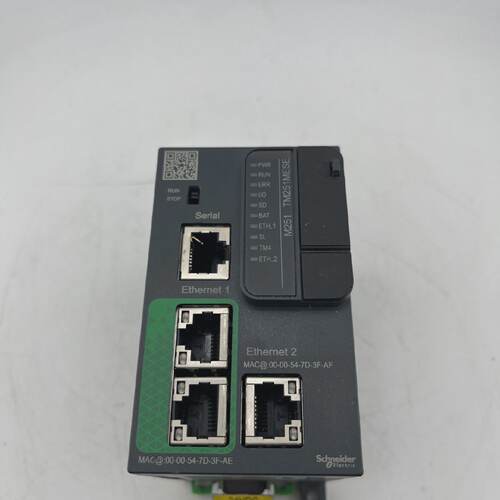 SCHNEIDER TM251MESE LOGIC CONTROLLER 2X ETHERNET 24VDC USED