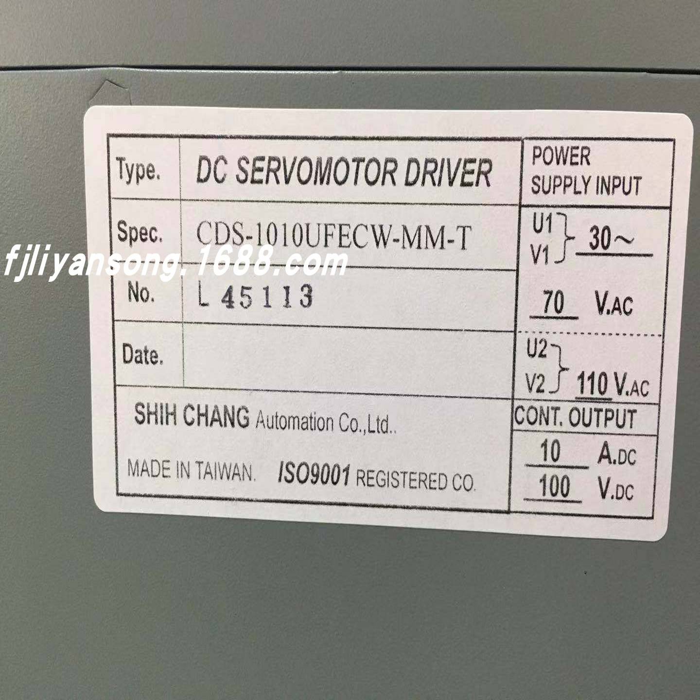议价-CDS-1010UFECW-MM-T仕彰伺服驱动DCSERVOMOTORDRIVER伺服