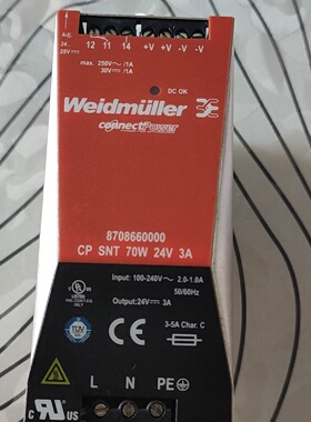 魏德米勒ECOLINE单相电源CPSNT70W24V