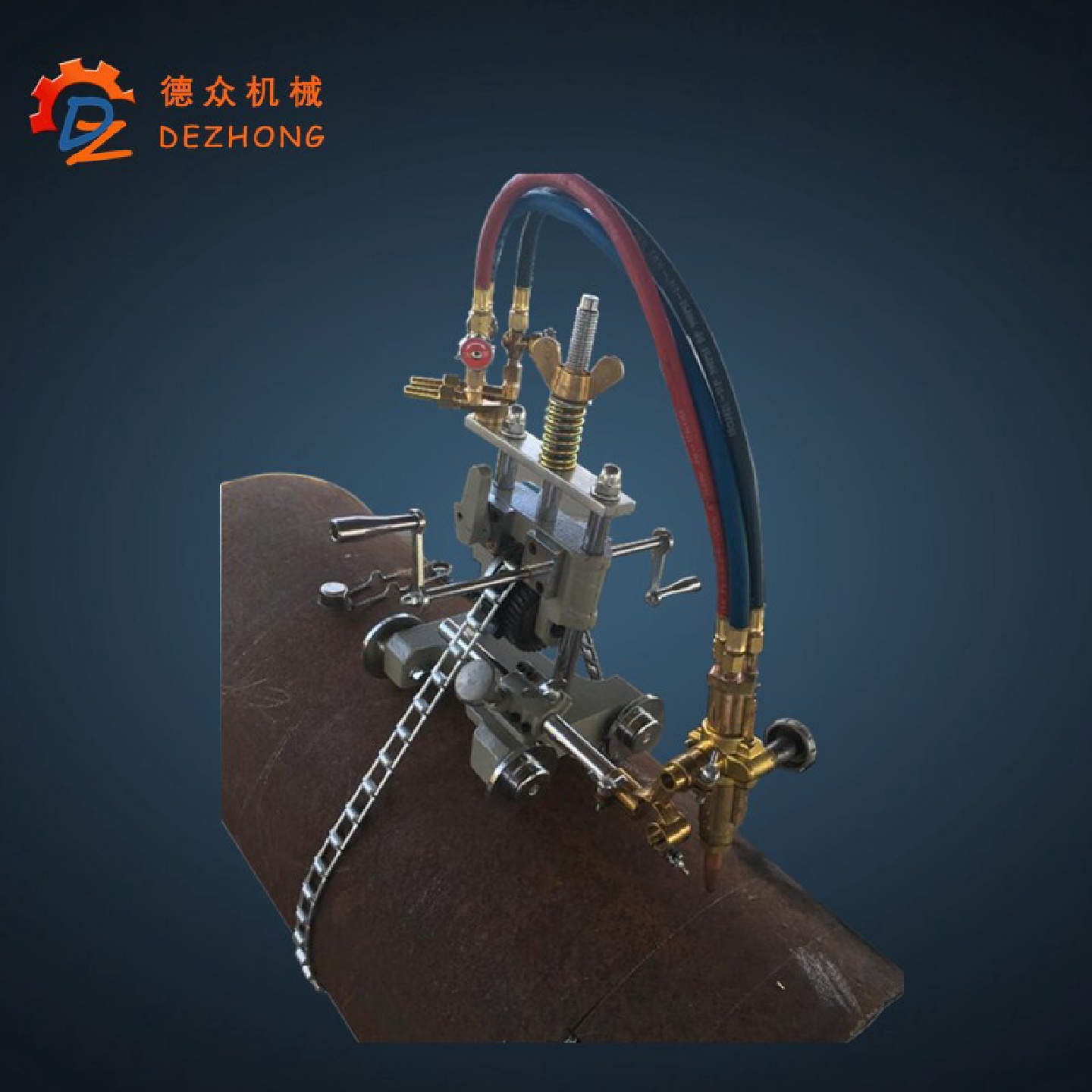 CG2-11焊接管道火焰切管机磁力管道气体切割机等离子火焰切管机