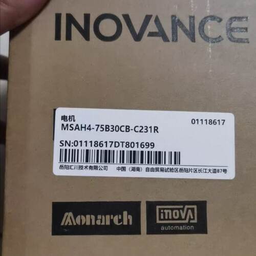 议价汇川伺服马达MSAH4-75B30CB-C231R 品多型号全价优问客服