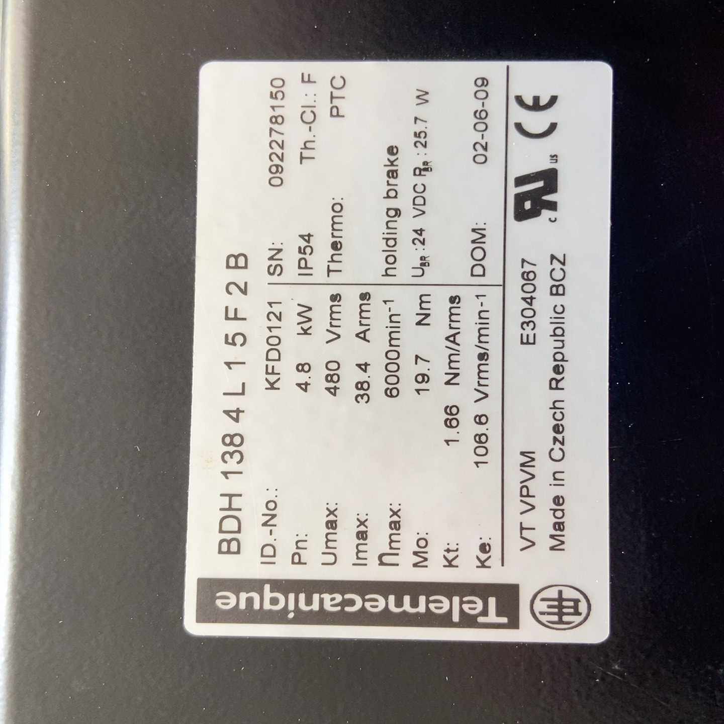 询价施耐德伺服电机模块BDH1384L15F2B原装实物现货