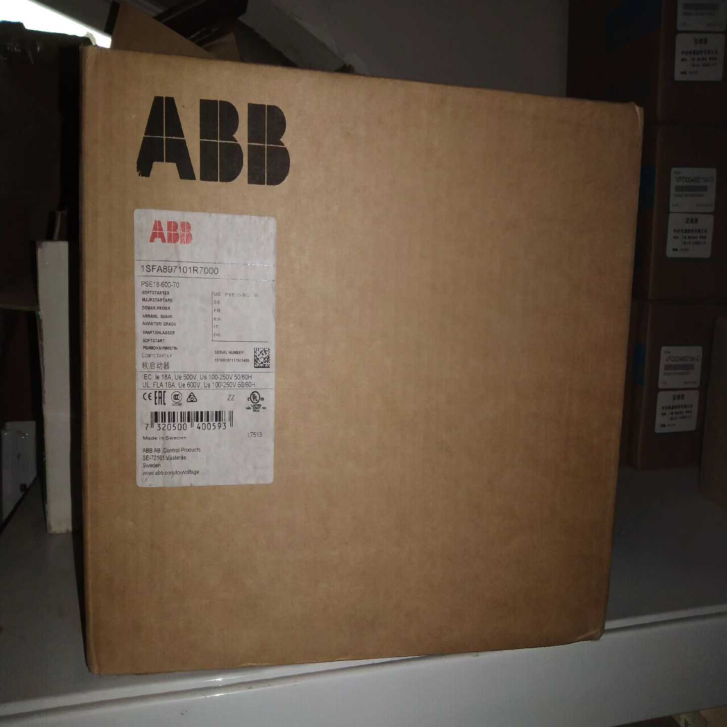 软启动PSE18－600－70带包装实物图现询价