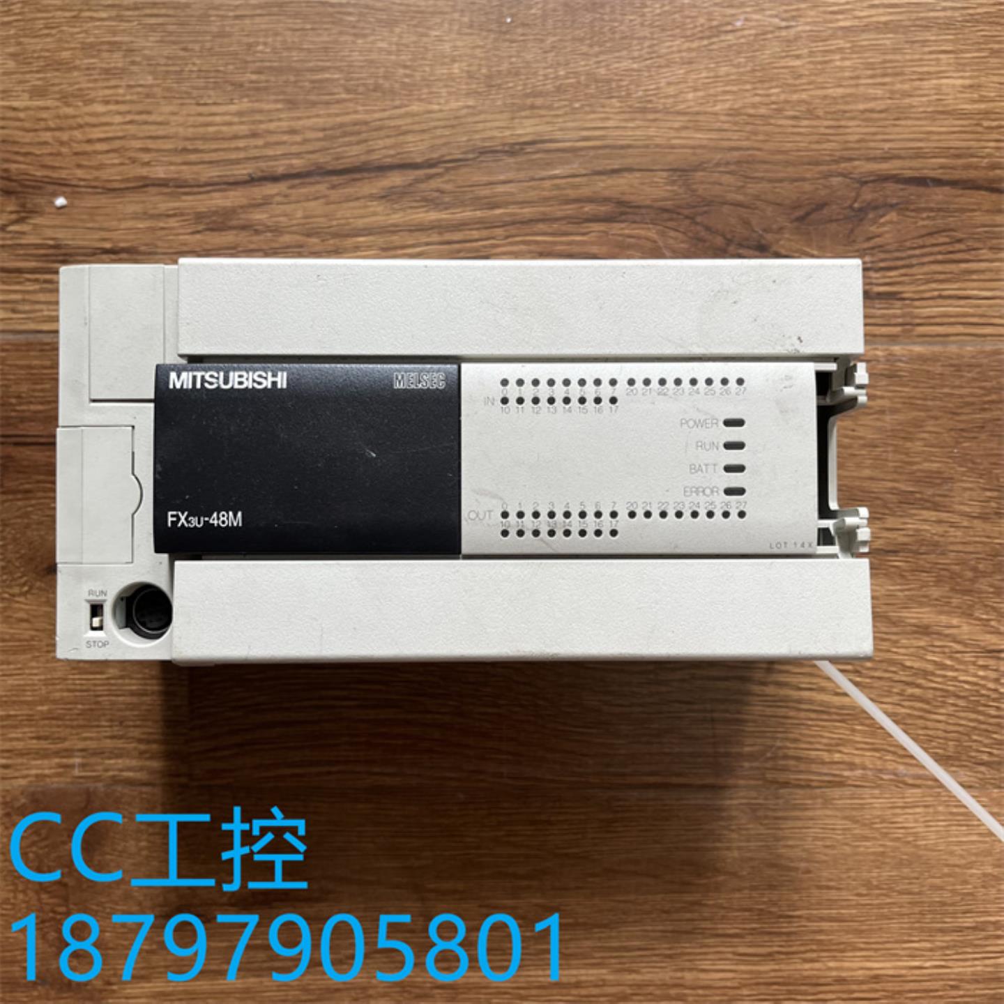 二手 原装拆机三菱PLC FX3U-48MRES-A功能测试完好实物图