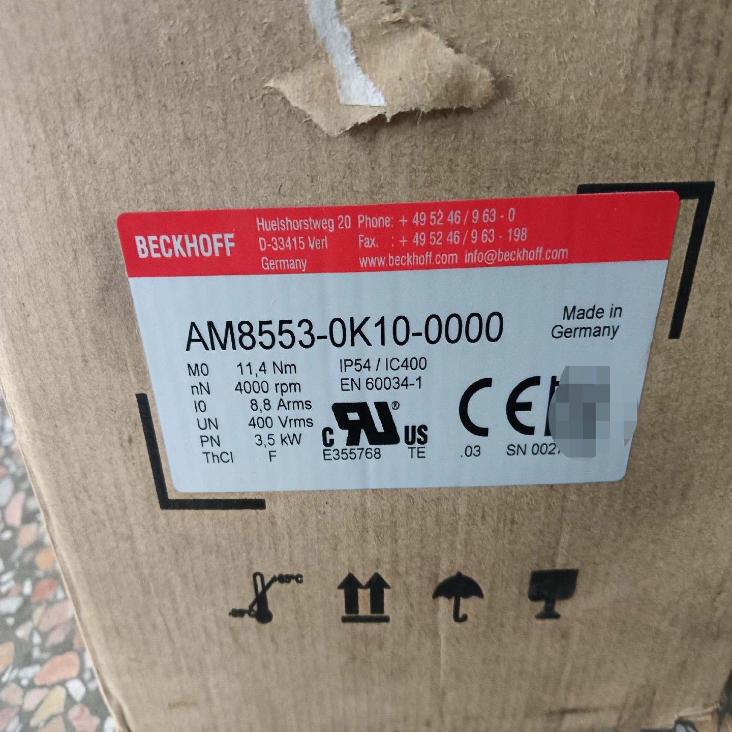 【请询价】AM8553-0K10-0000 BECKHOFF 电机 现