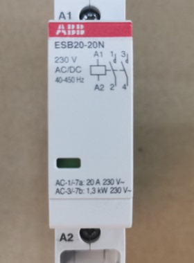 议价原装ABB建筑用接触器 ESB20-20N-06  230V 50Hz/255V 60Hz