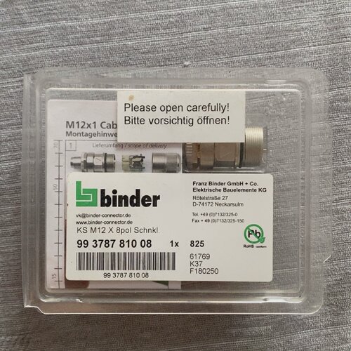 询价-M12x1 Cable plug Xcoded 8pol