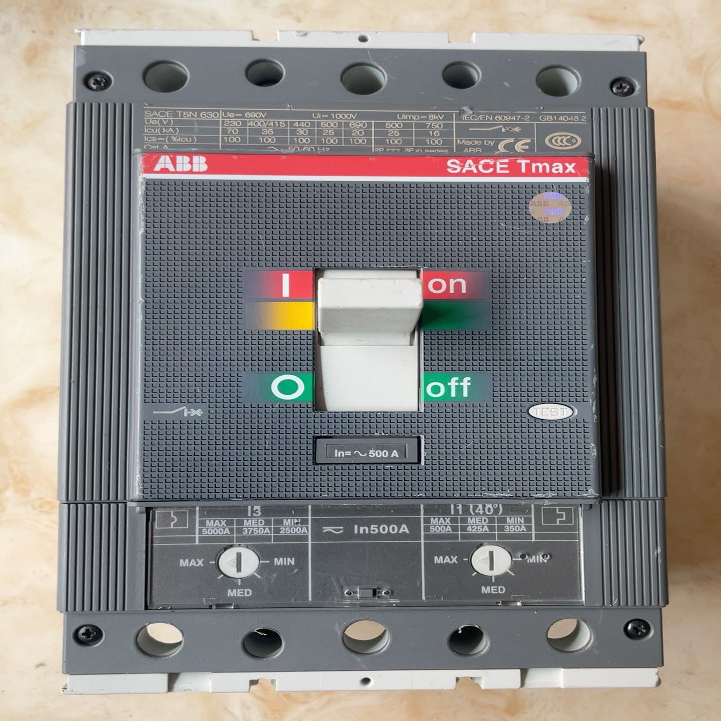 （议价)议价ABB塑壳断路器3P500安空气开关SACET5N630