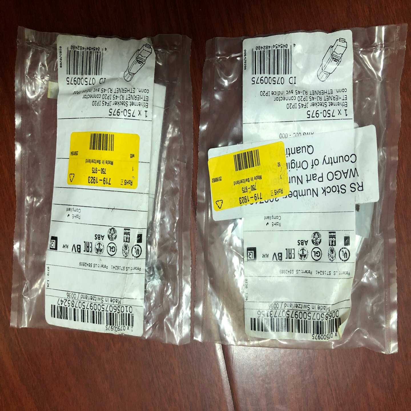 询价Phoenix和WANGO网线头瑞士免压包装如