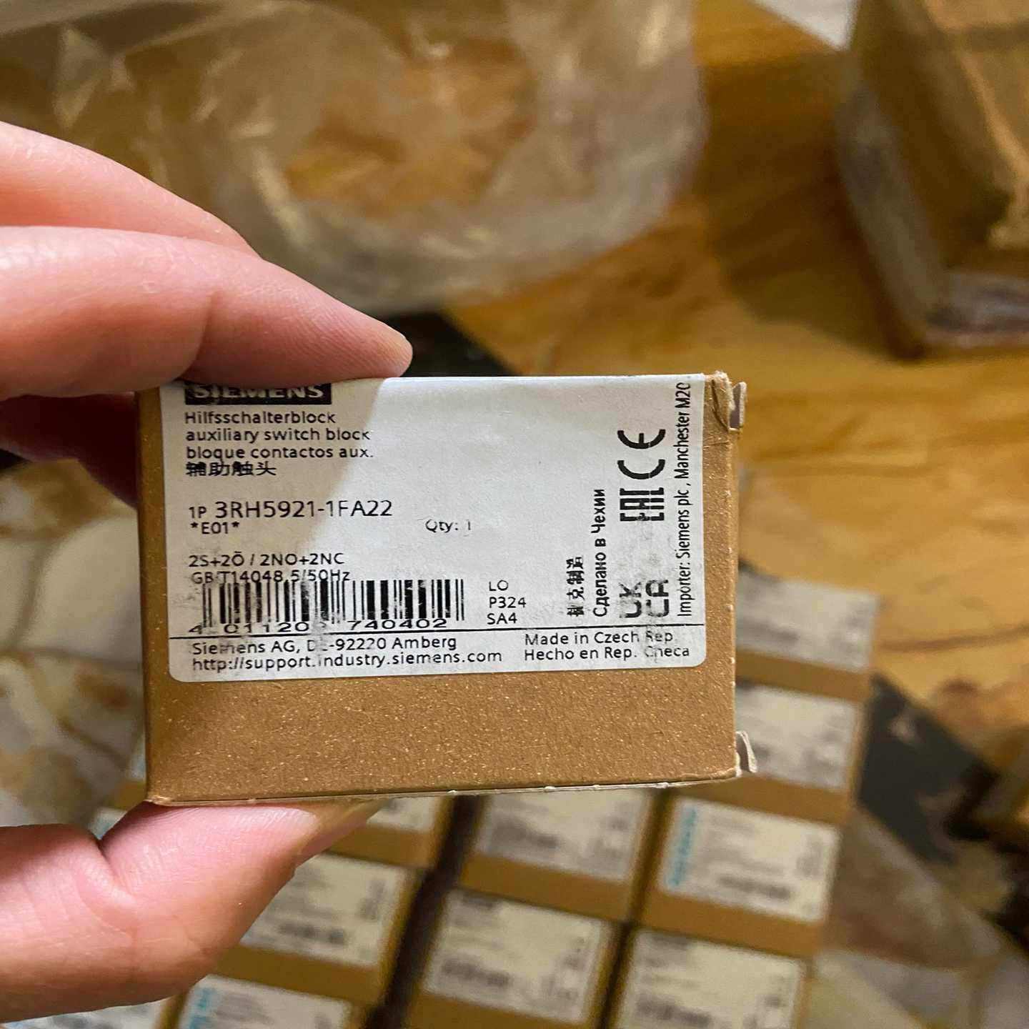 子辅助触头3RH5921-1FA22、未使询价