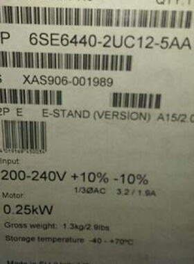 议价1P6SE64402UC125AA1西门子0.25kWMICROMASTER440变频器现货