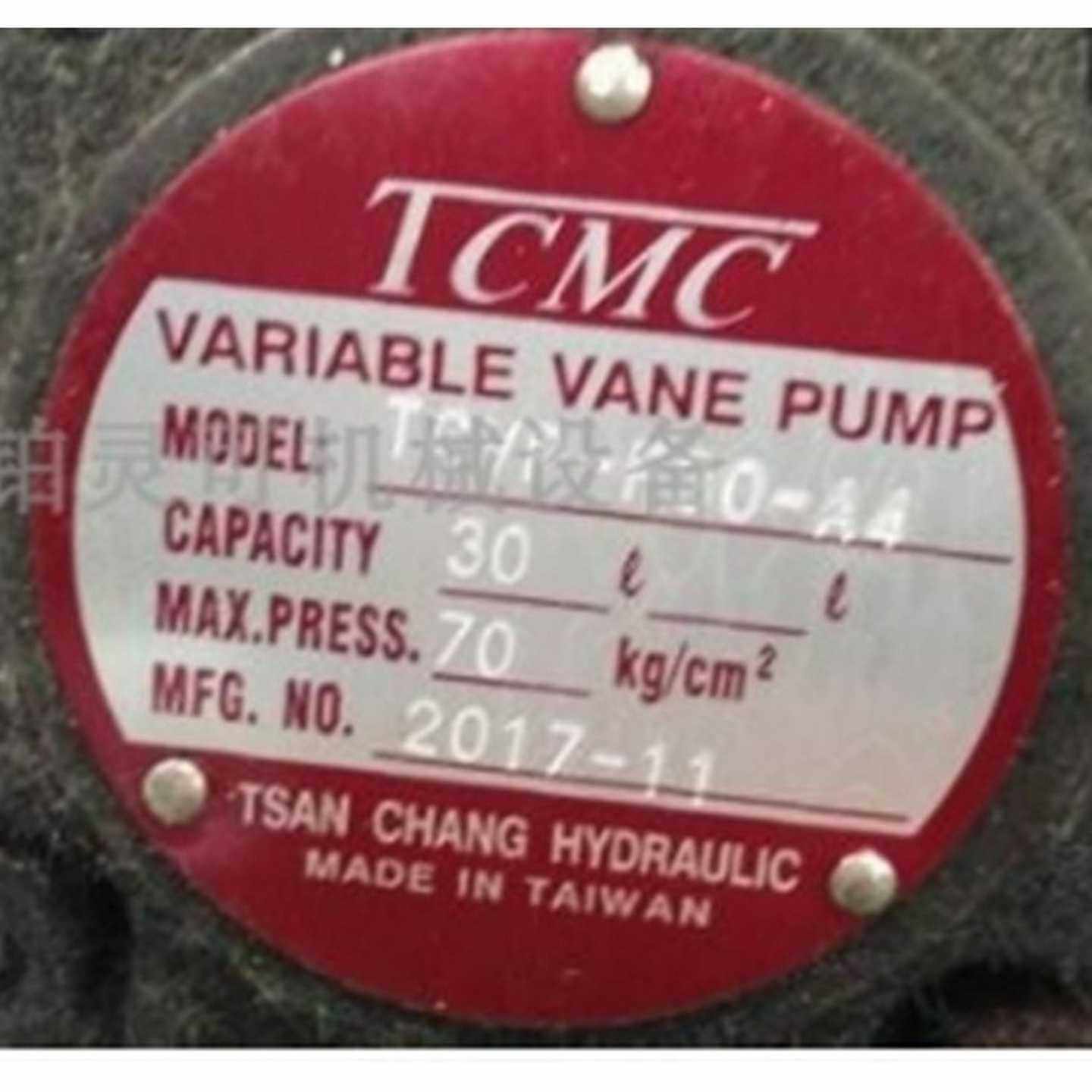 原厂TCMC液压油泵叶片泵TSANCHANGHYDRAULICMADEINTYAIWAN