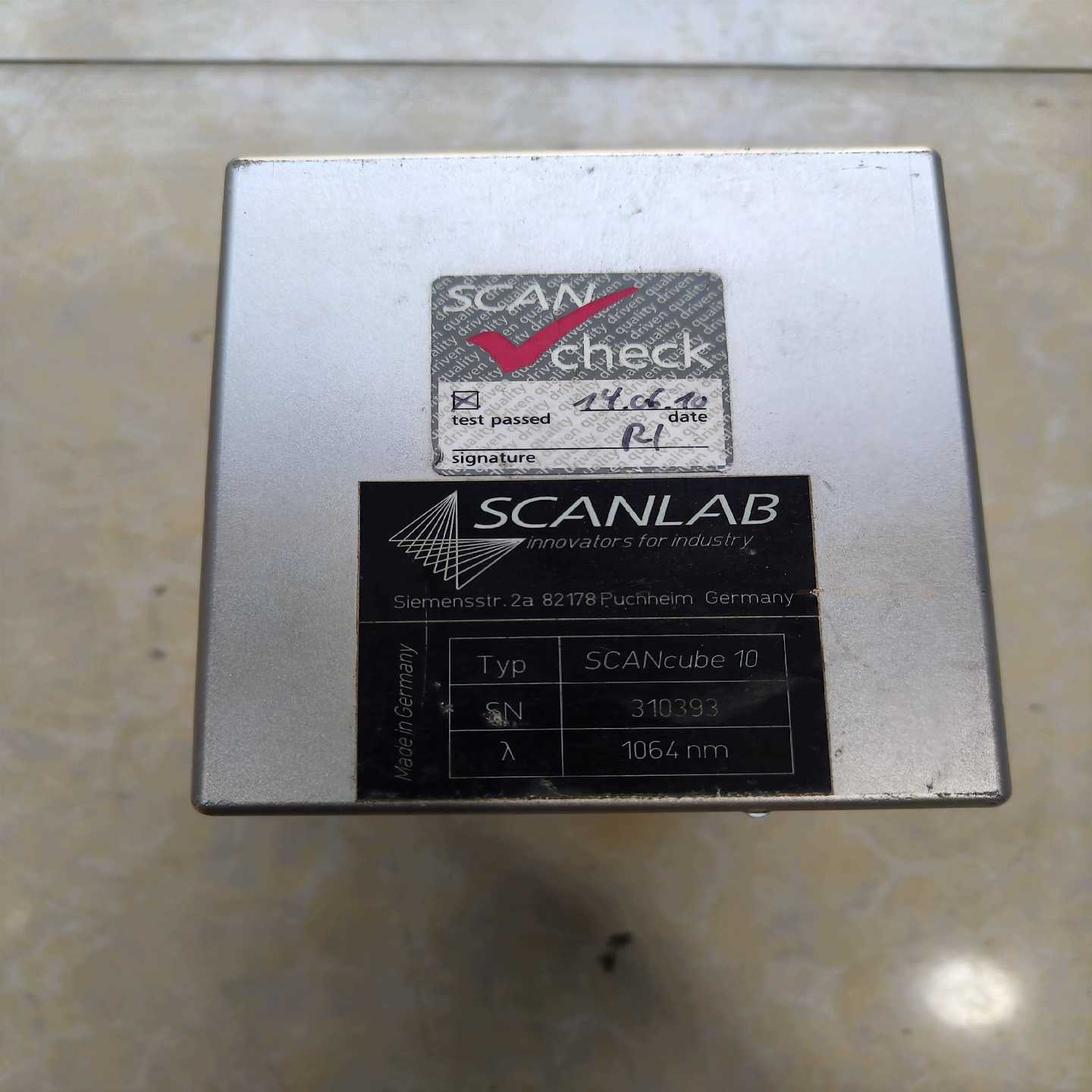 SCANLAB激光振镜，SCANcube10[浩东商户]