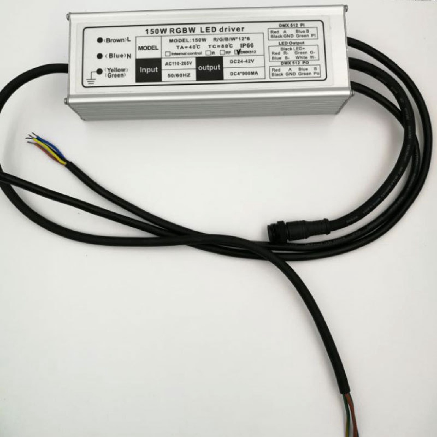 150W防雨RGBW电源大功率DMX512调光电源dmx512控制器解码电源
