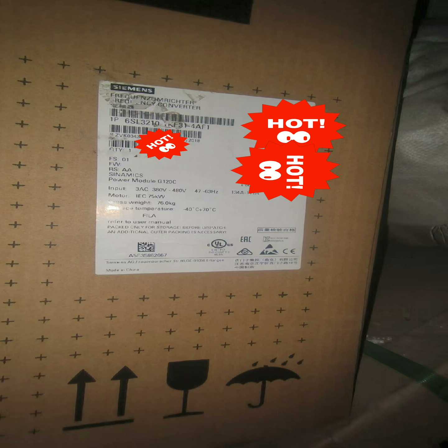 【议价】的带个价格来，变频器6SL3210-1KE31-4适用