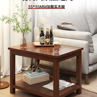 小方桌沙发角几纯实木阳台正方形 边几家用客厅小茶几桌子迷你老式