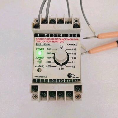 LUXCO ISD24L Base Resistencia Monitor Aislamiento Alarma Rel
