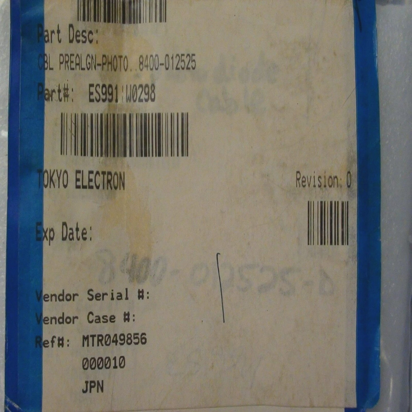 NANOMETRICS9010PREALIGNPHOTOCABLE8400-012525