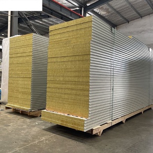 板房泡沫板围档机制岩棉洁净夹心板板隔音断防火板净化板保温复核