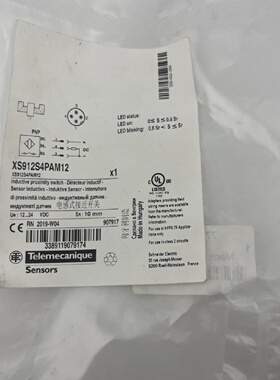 TELEMECANIQUE XS912S4PAM12 1224 VDC INDUCTIVE SENSOR NEW PAC