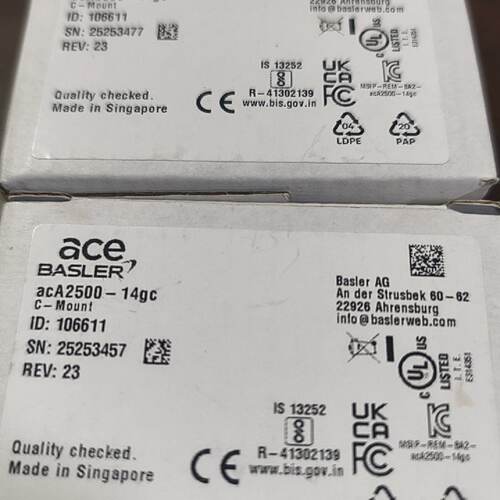 巴斯勒 Basler acA2500-14gc 工业相机，全--议价商品