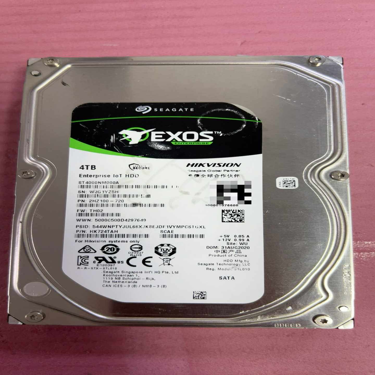 希捷Exos4TB企业级硬盘--议价商品