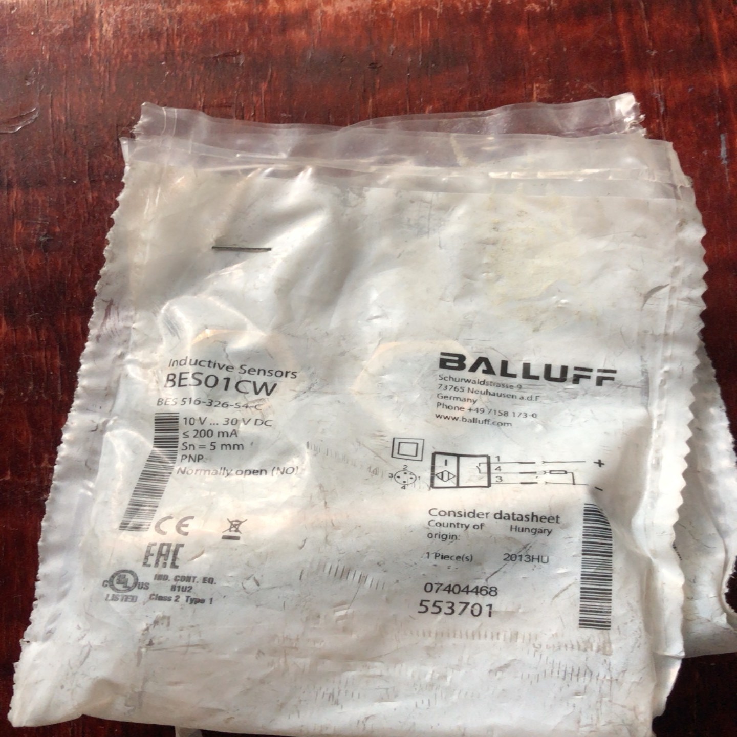 Balluff巴鲁夫BES01CW电感式传感器询价
