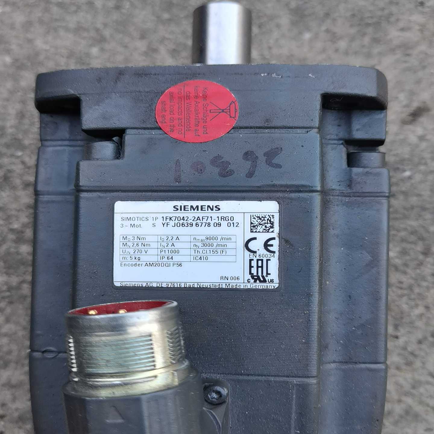 【议价】1FK7042-2AF71-1RG0伺服电机本体,无适用