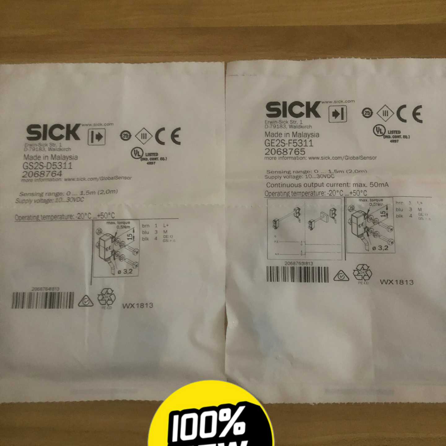 全新包装德国SICK西克对射开关GS2S-D5311/DE2