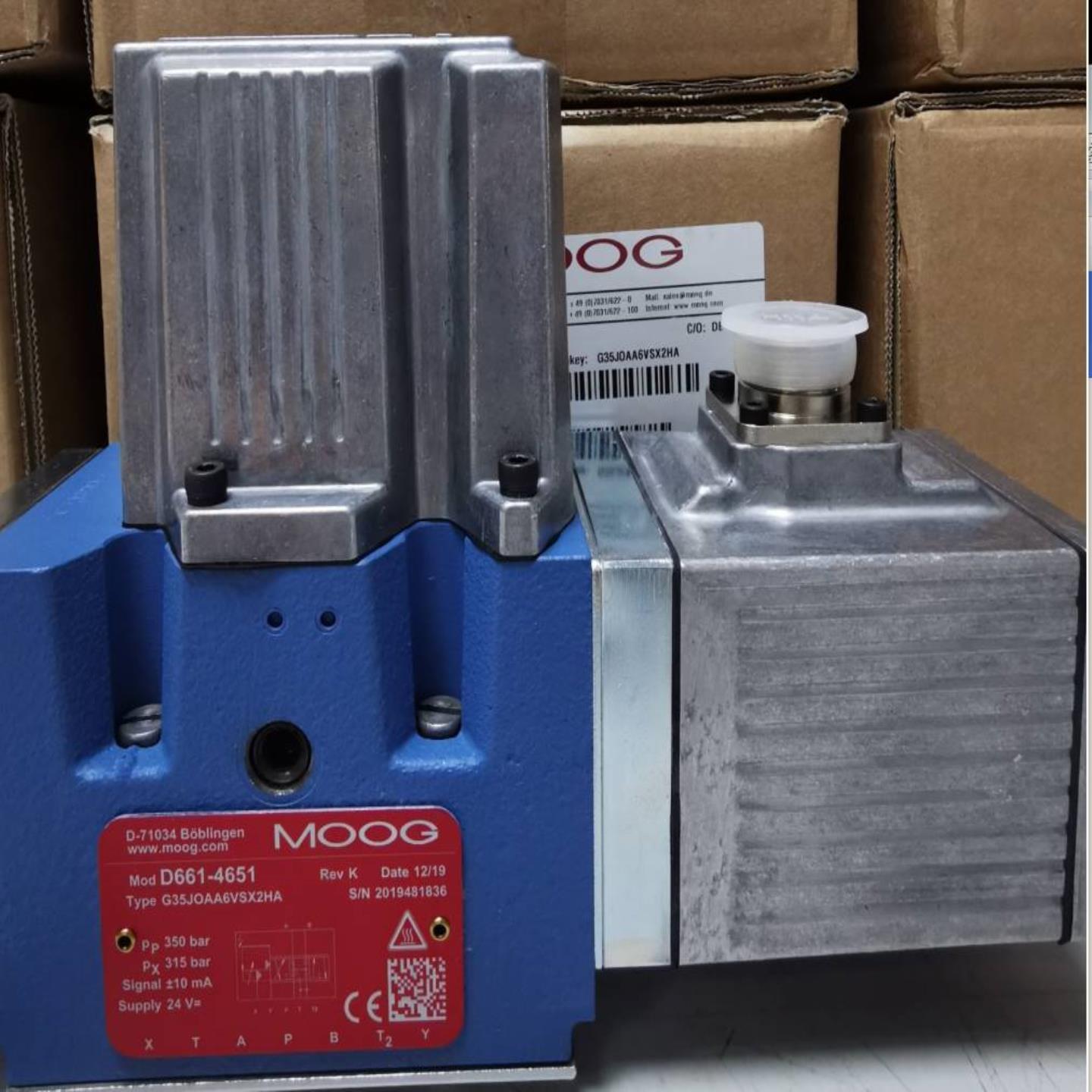 配件美国MOOG伺服阀D661-4651G35JOAA6VSX2HA议价