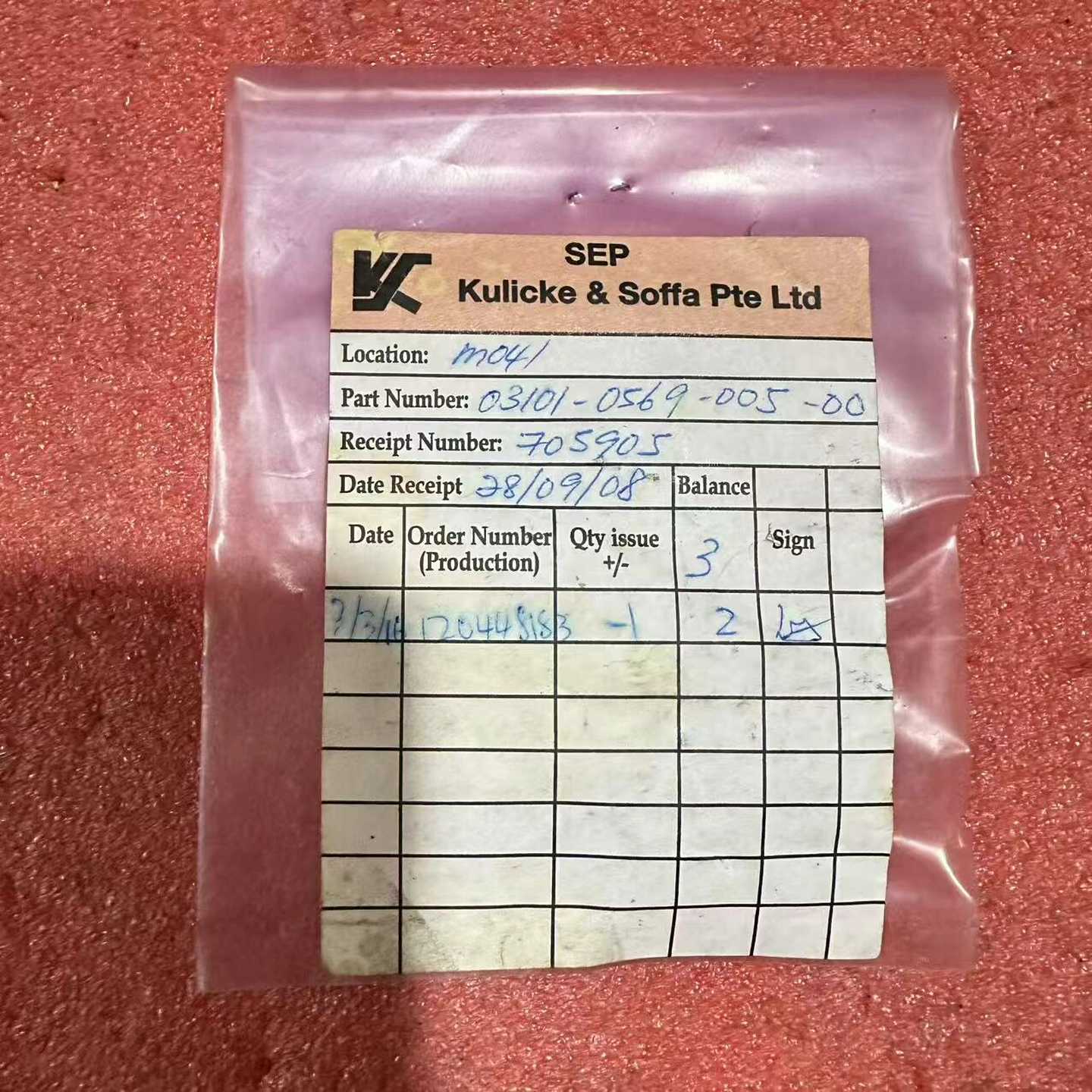 Kulicke&Soffa原装库存件，型号03101-0--议价商品