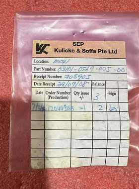 Kulicke&Soffa原装库存件，型号03101-0--议价商品