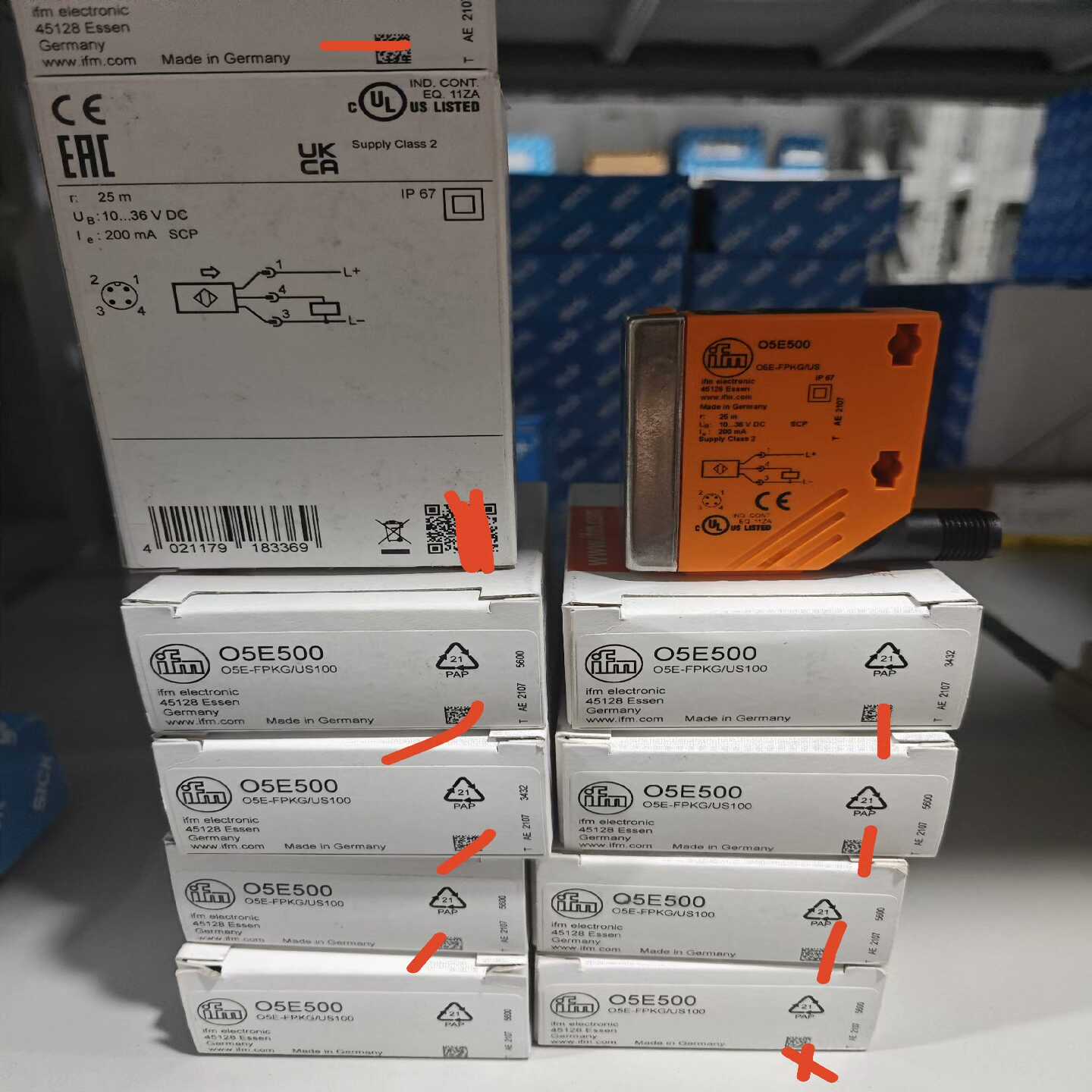 【议价】O5E50005E500德国易福门ifm开关适用