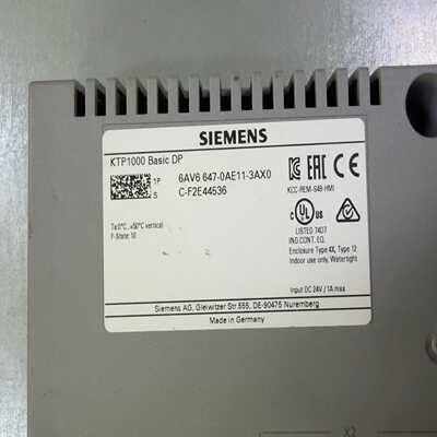 西门子KTP1000BasicDP触摸屏，型号6AV6--议价商品