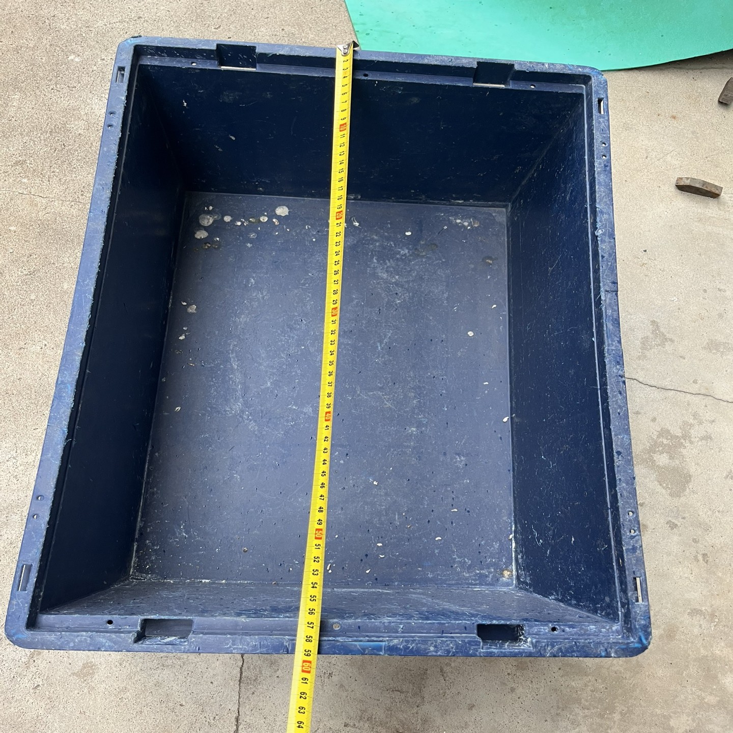 【议价】蓝色塑料周转箱多个尺寸60×40×22cm适合仓储物流