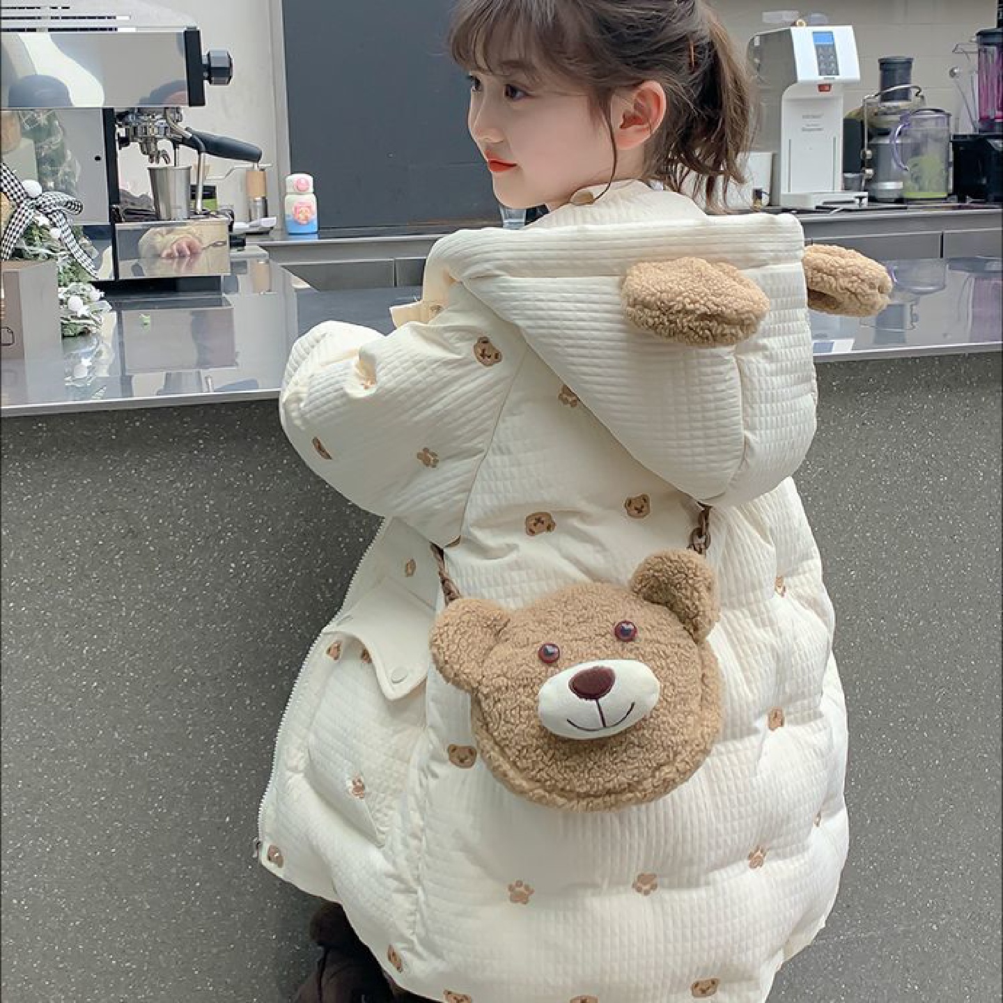 女童棉服冬装2025新款洋气冬季儿童棉衣小女孩加厚羽绒棉袄中长款