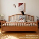 日式 全实木床1.8米清漆原木卧室家具公主床双人复古樱桃木床欧式
