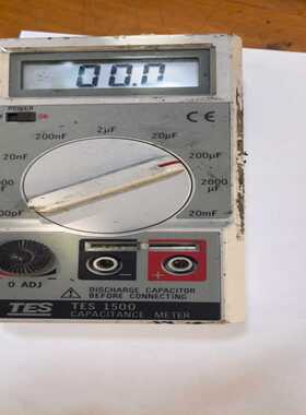 台湾泰仕TES1500数字电容表高精度如图，正常使用，询价