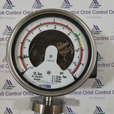 WIKA 233.52.10019 BAR FLANGE D34 821.2.2.1 PRESSURE  TEMP.ME