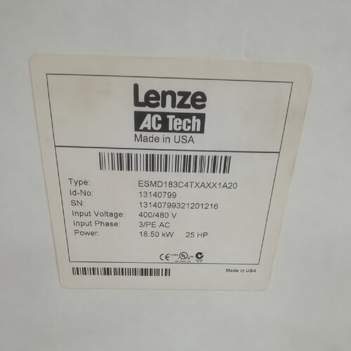 议价全新原装Lenze变频器ESMD183C4TXAXX1A20现货3P/400V 18.5KW