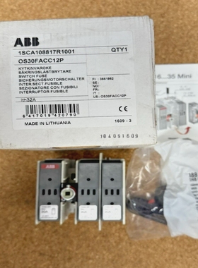 ABB1SCA108817R1001SWITCHFUSE3P30ACLASSCC*NEWINBOX*