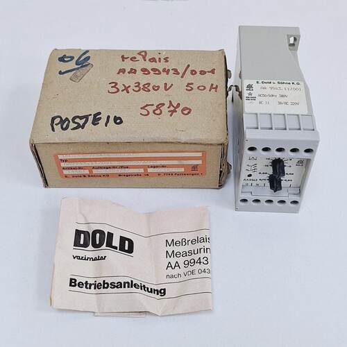 E.Dold  Sohne AA 9943.11001 Varimeter Undervoltage Relay AC5