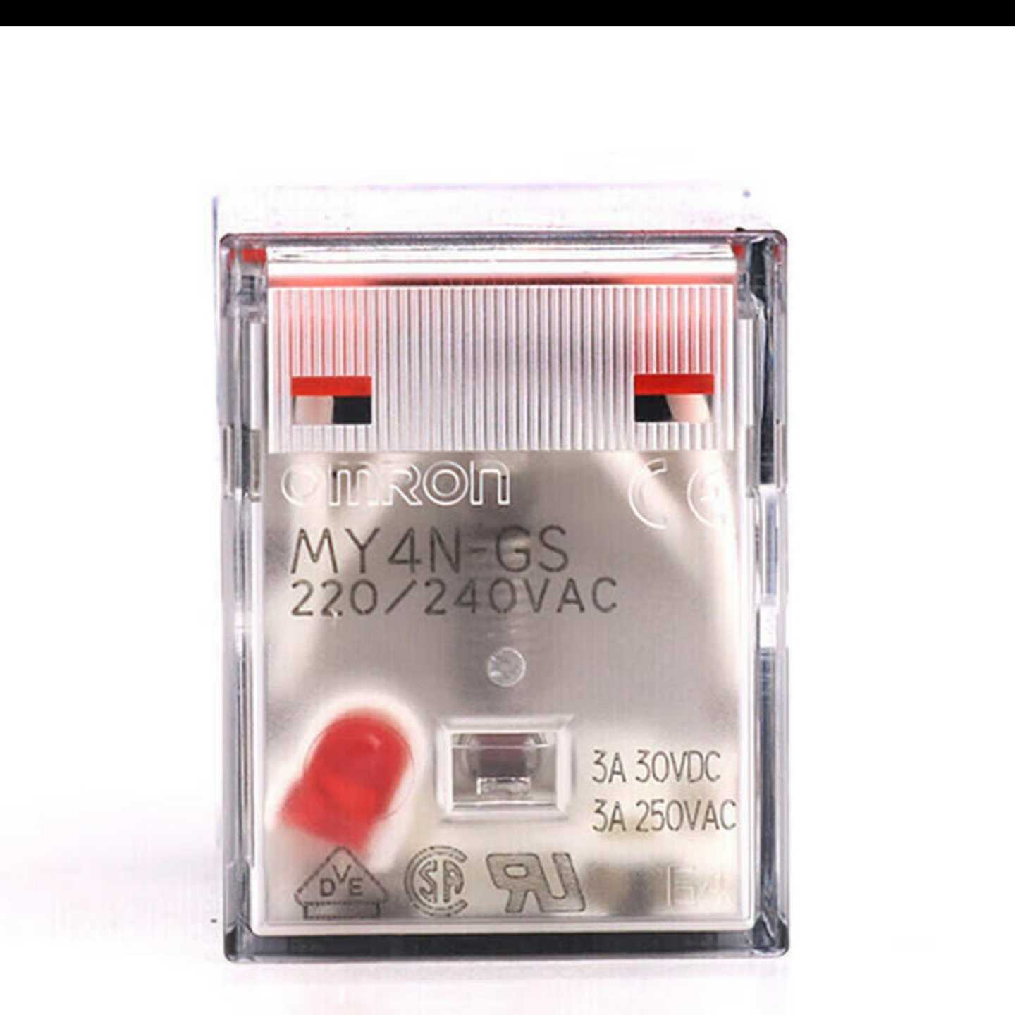 正品欧姆龙继电器MY4N-GS-R220/240VAC