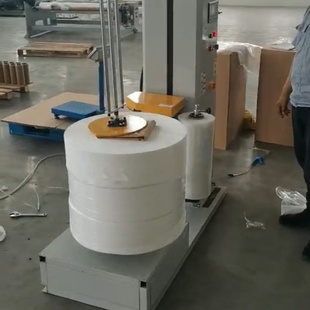 熔喷布缠绕机无纺布带压顶自动缠绕膜打包机托盘缠绕机缠绕膜薄膜