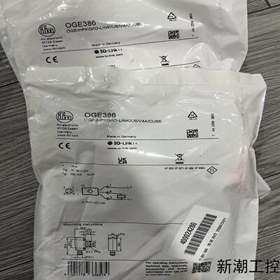 易福门IFM接近开关传感器型号OGE386全新原装未拆封议价商品