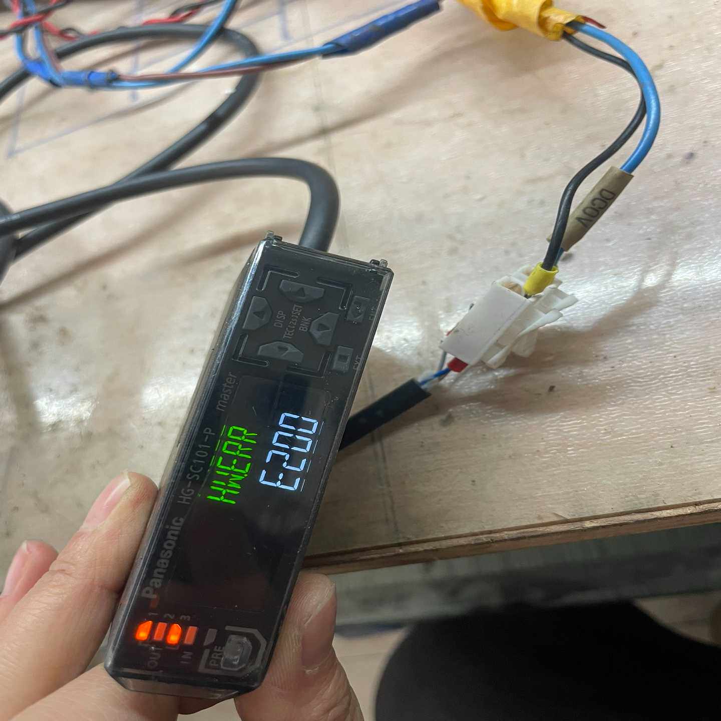 松下位移传感器HG-SC101-P，拆机货，图片是实物拍摄的--议价商品