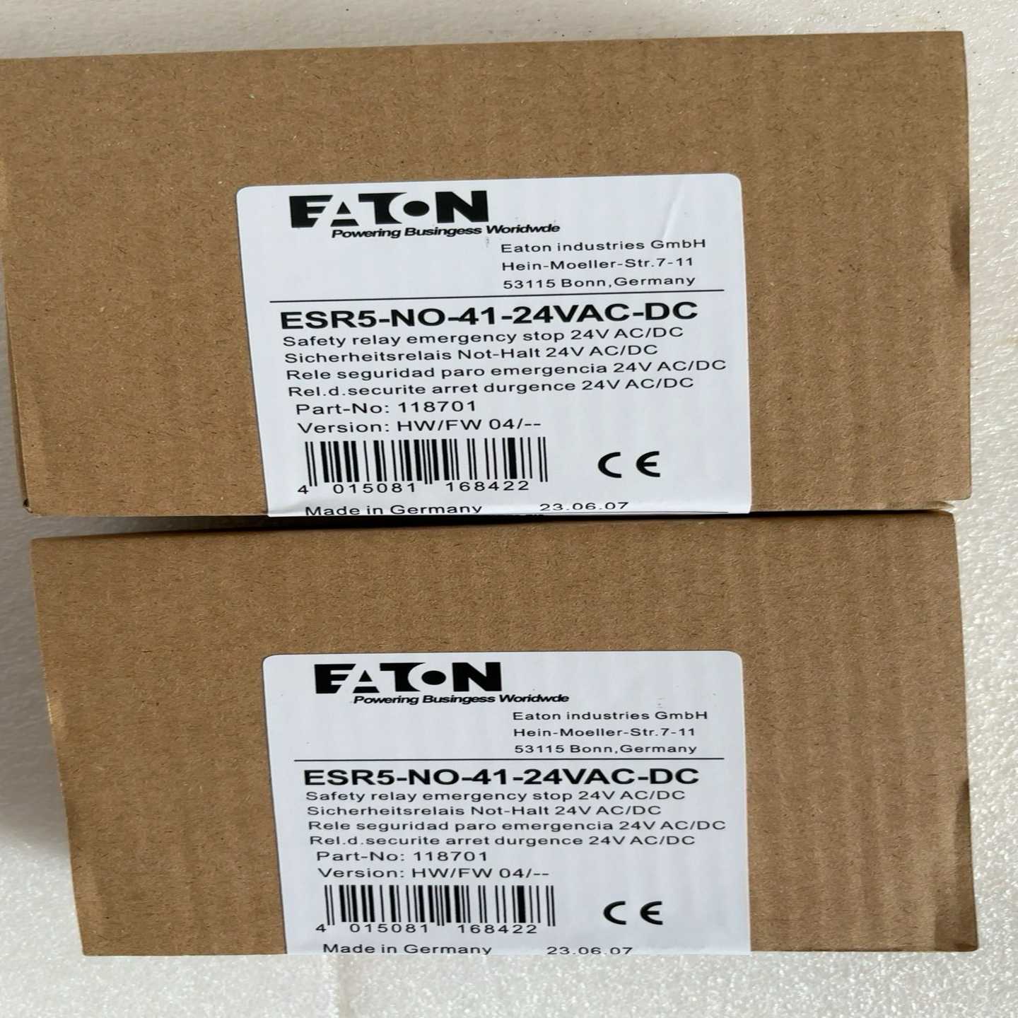 伊顿EATON安全继电器ESR5-NO-31-24VAC-