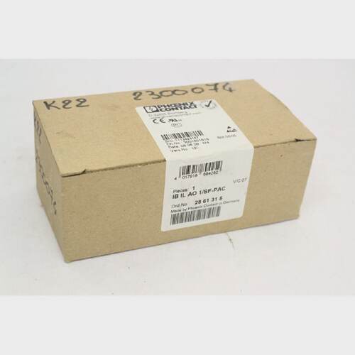PHOENIX CONTACT 28 61 31 5 IB IL AO 1SFPAC Inline Module B74