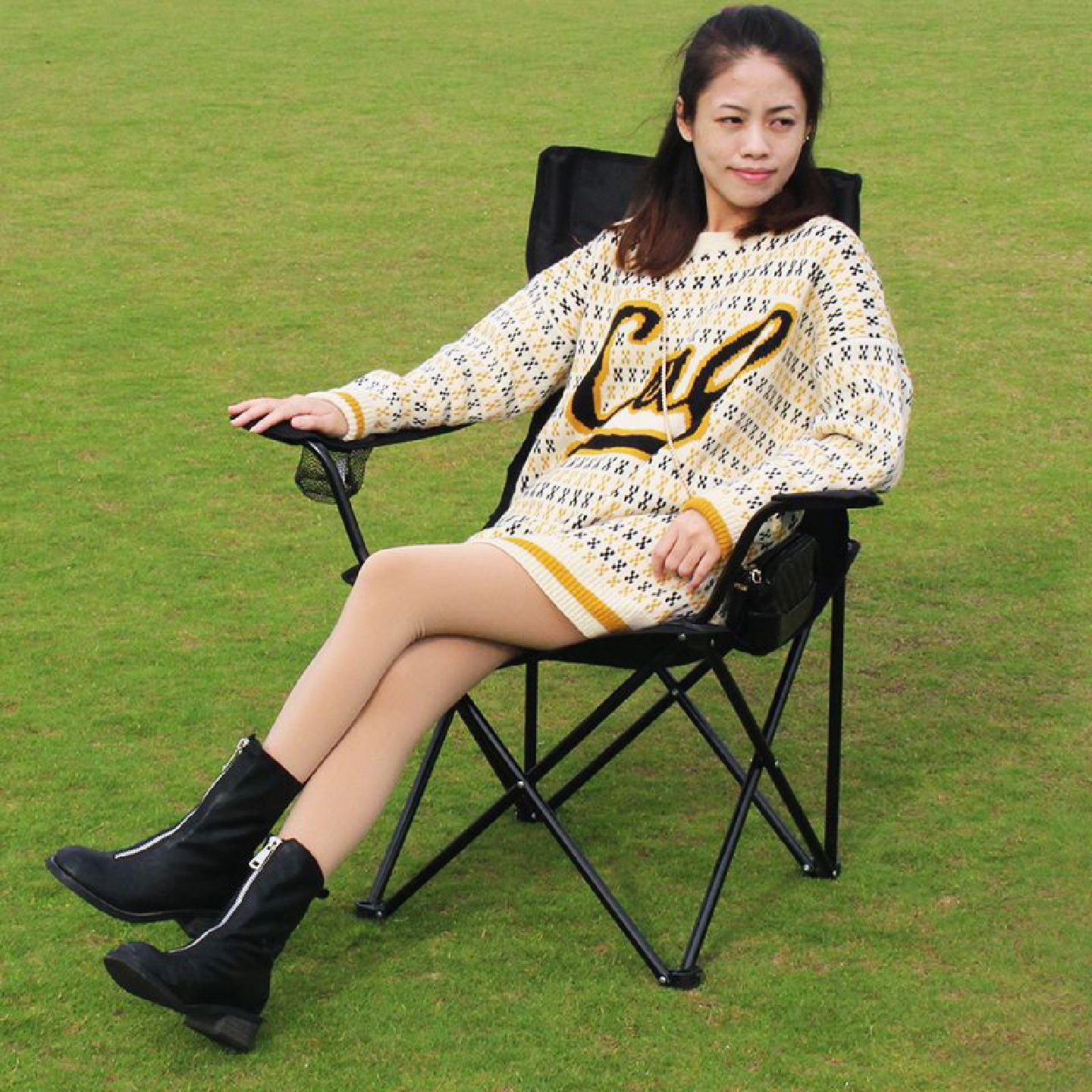 户外可折叠钓鱼写生椅子美术生专用折叠凳靠背椅便携超轻多功能